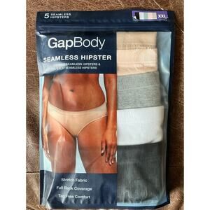 Gap Body Seamless Hipster Panties 5-Pack XXL (20–22) NEW unopened - NEUTRAL